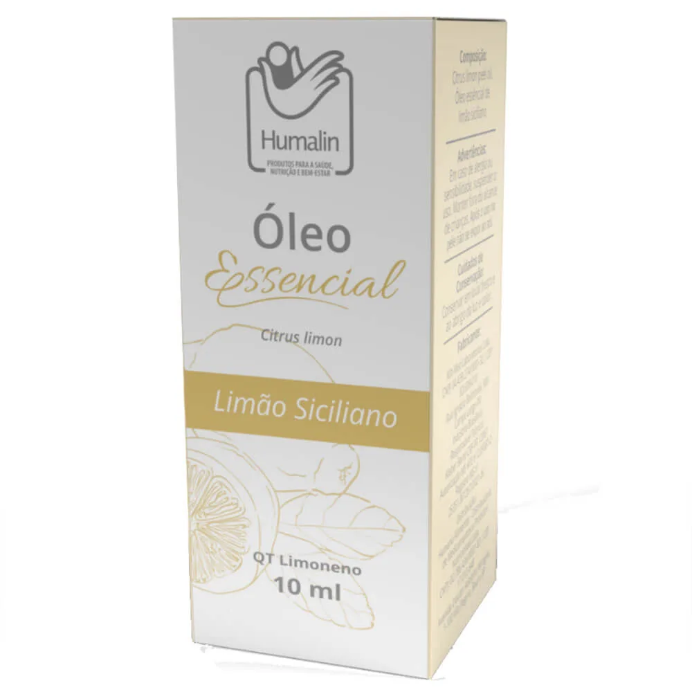 oleo essencial de limao siciliano 10ml caixa humalin
