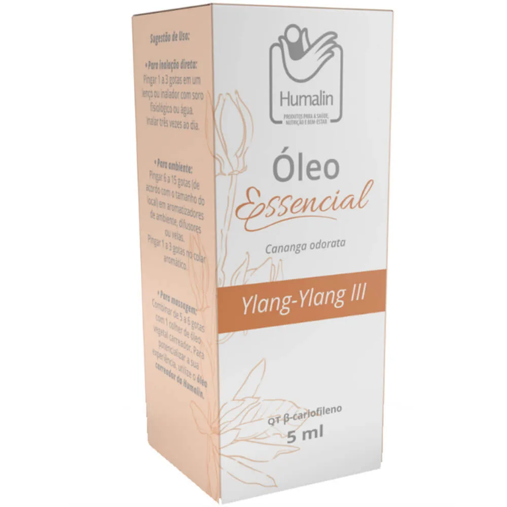 oleo essencial de ylang ylang iii 5ml caixa humalin