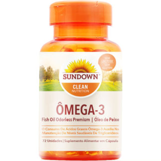 Ômega 3 Premium Odorless (72 caps) Sundown Clean Nutrition
