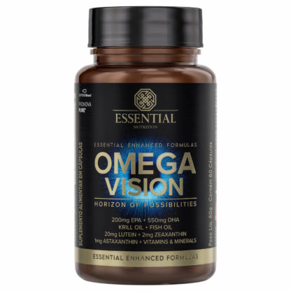 omega vision 60 caps essential nutrition atualizado