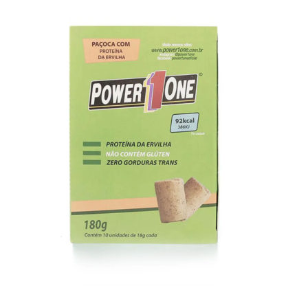 Paçoca Com Proteína de Ervilha (Caixa com 10 un. de 18g) Power One