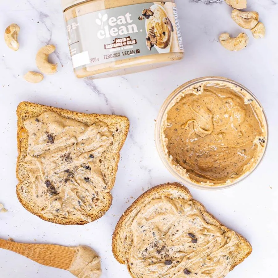 pasta castanha caju 300g eat clean cookies cream saborosa cremosa
