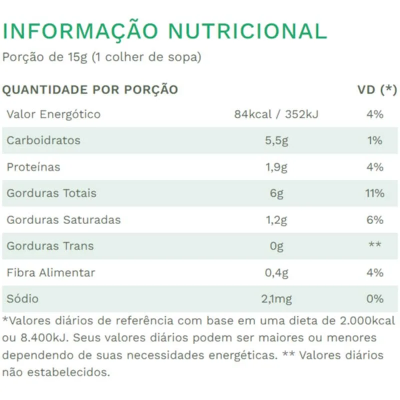 pasta castanha caju 300g eat clean doce de leite tabela nutricional