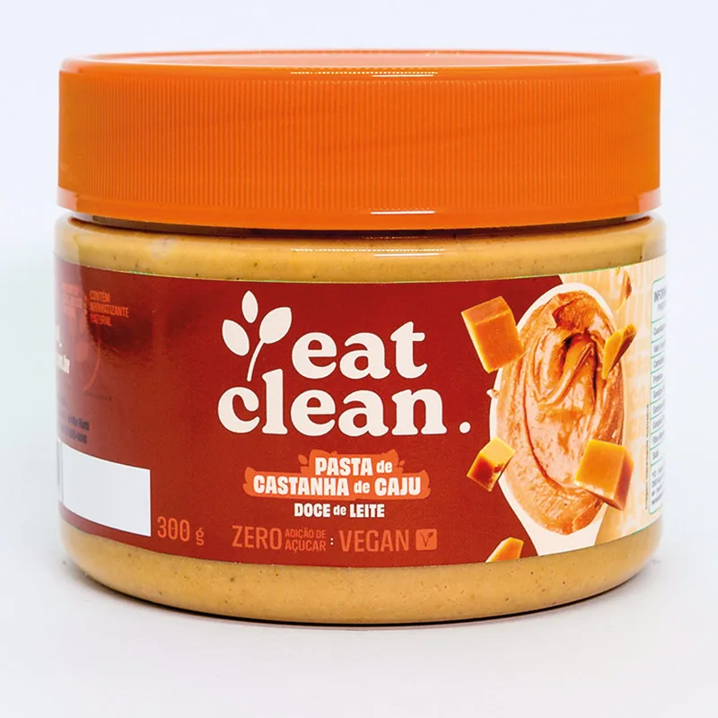 pasta castanha caju 300g eat clean doce de leite