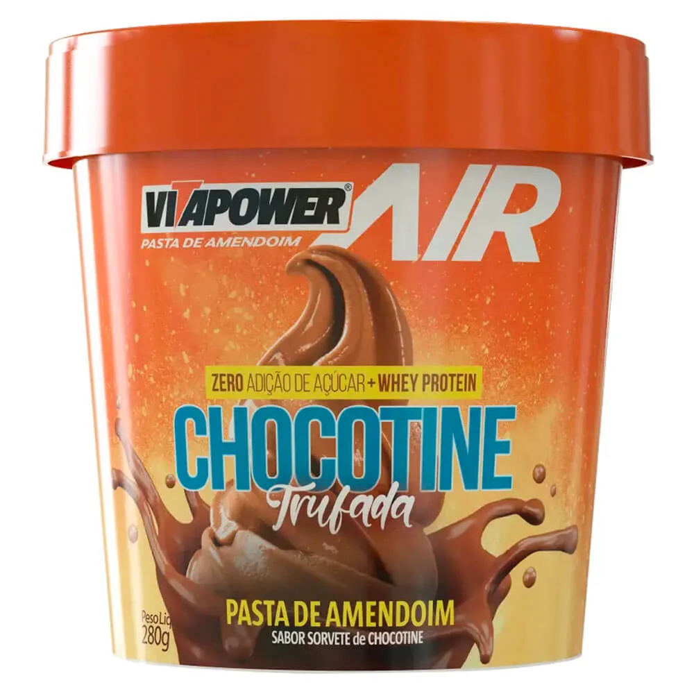 pasta de amendoim air chocotine trufada 280g vitapower