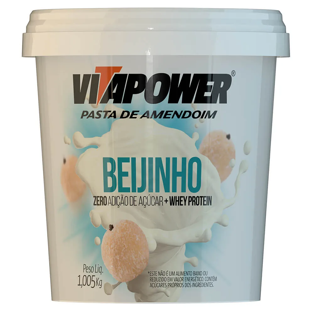 pasta de amendoim beijinho 1kg vitapower