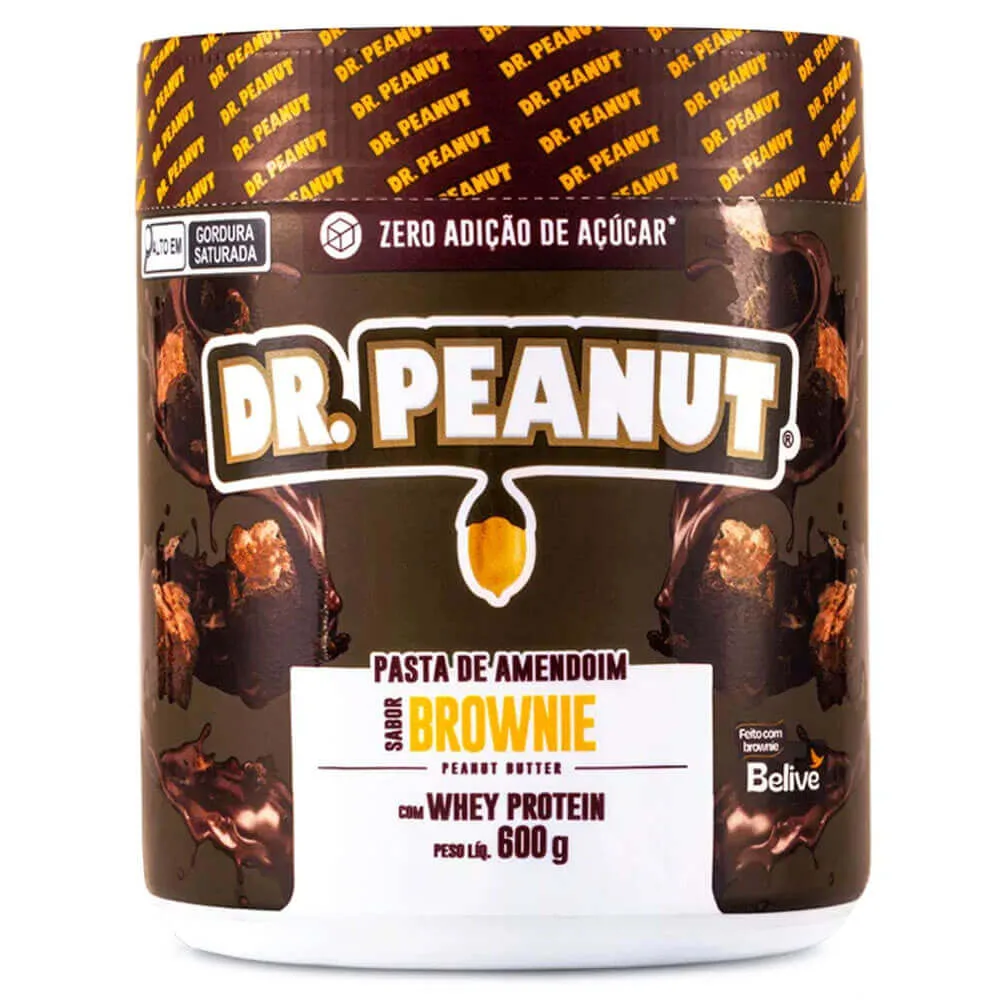pasta de amendoim brownie 600g dr peanut