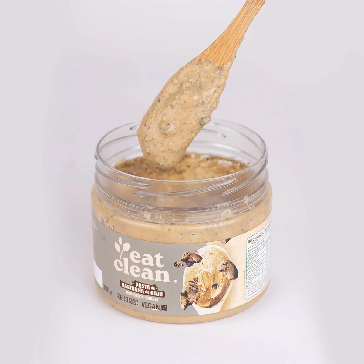 pasta de caju 300g eat clean cookies cream deliciosa