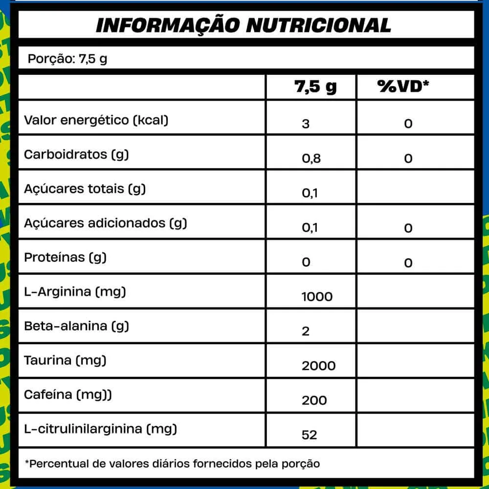 pre treino exquenta stay natty tabela nutricional dose mais mu
