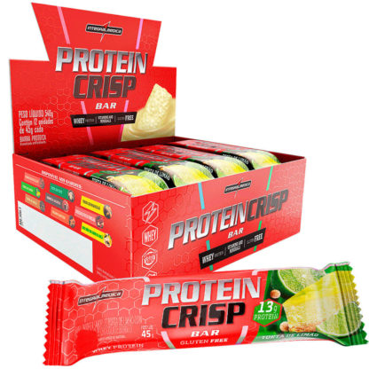 Protein Crisp Bar (12 barras de 45g) Torta Limão Atual Integralmédica