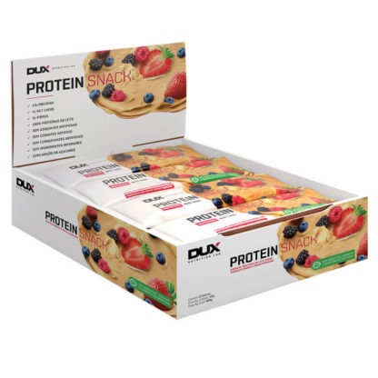 Protein Snack (12 barras de 40g Chocolate Branco + Frutas Vermelhas) DUX Nutrition Lab