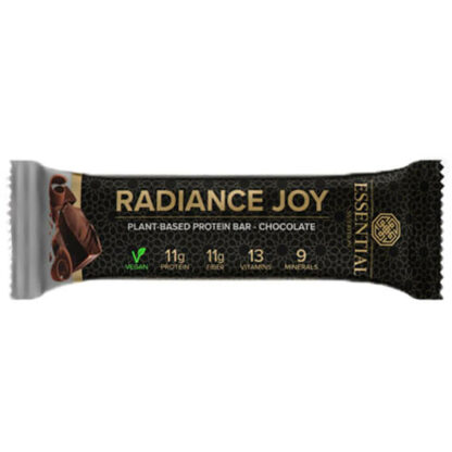 radiance joy plant based 50g essential nutrition ch colate