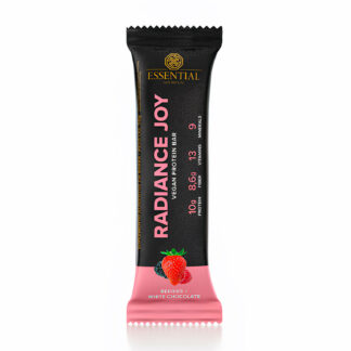 Radiance Joy Protein Bar (8 Barras de 50g) Essential Nutrition Berries Com Chocolate Branco