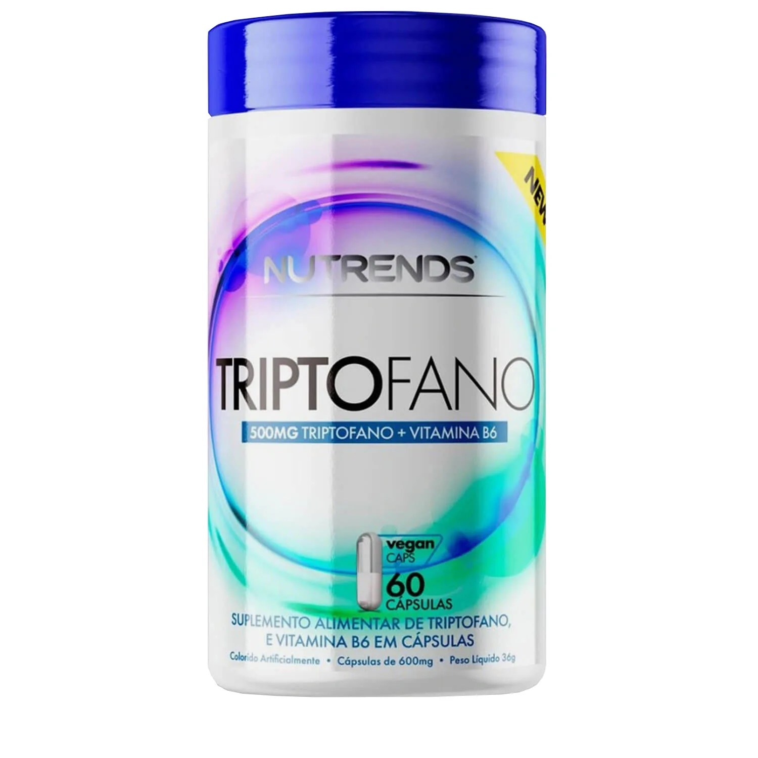 triptofano 500mg vit b6 6 0 caps nutrends