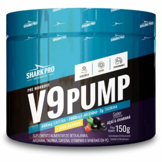 v9 pump pre treino 150g shark pro acai guarana