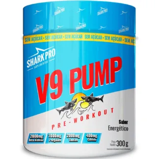 v9 pump pre treino 300g shark pro energetico red bull