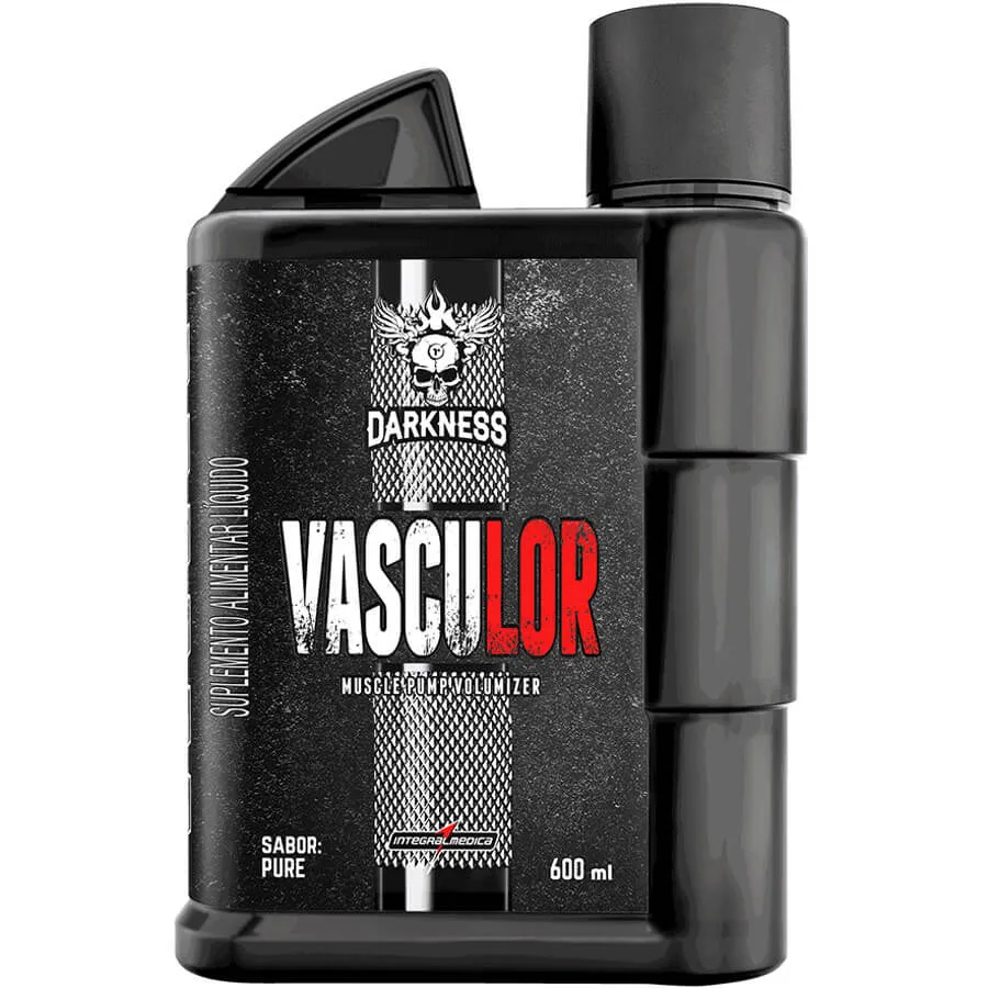 vasculor pre treino darkness 600ml integralmedica sem sabor pure natural