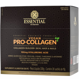 vegan pro collagen 30 saches de 11g essential nutrition