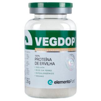 vegdop monodose proteina de ervilha 25g elemento puro baunilha caramelizada
