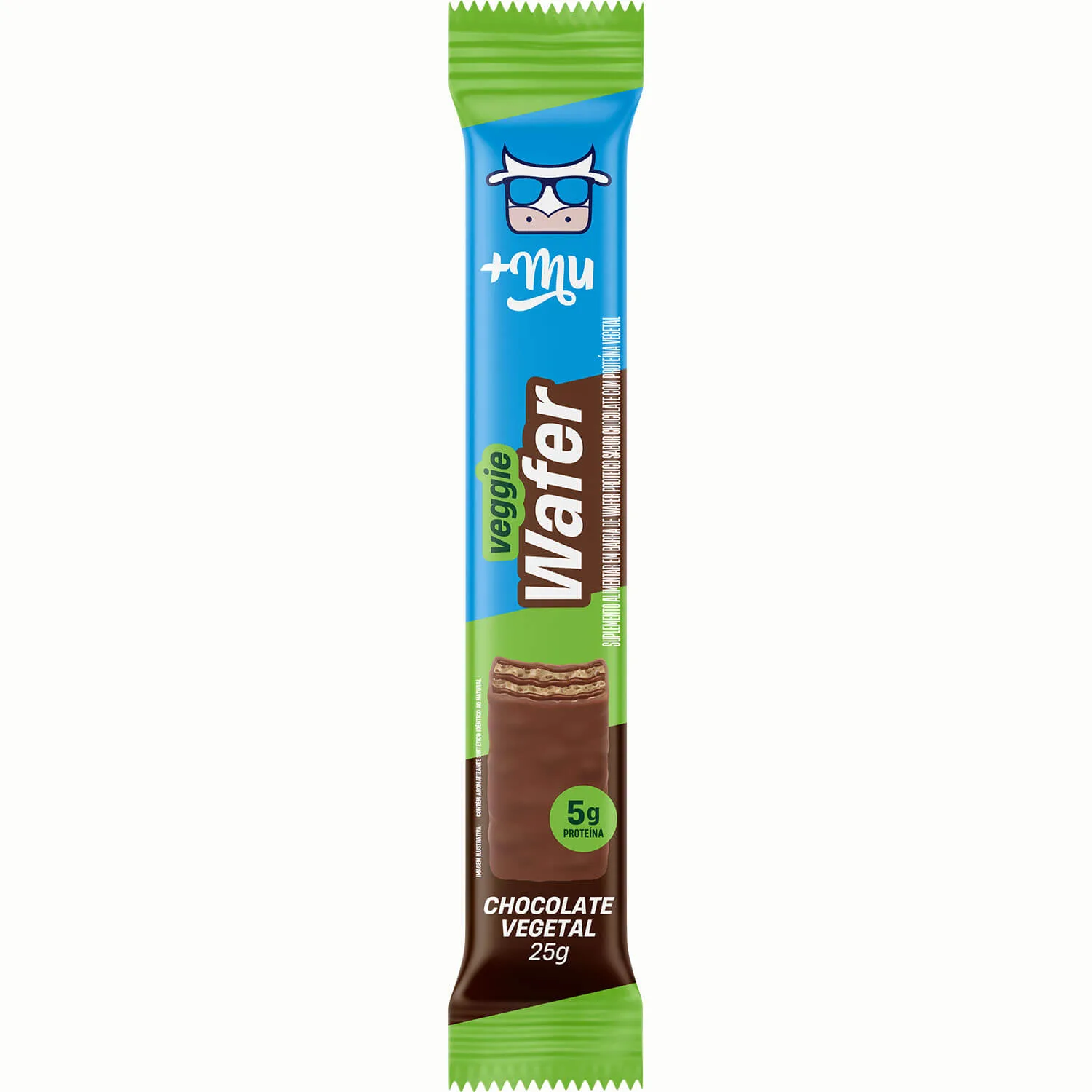 veggie wheyfer wafer 25g mu chocolate vegetal