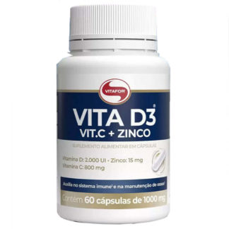 vita d3 vitamina c zinco 60 caps vitafor 1