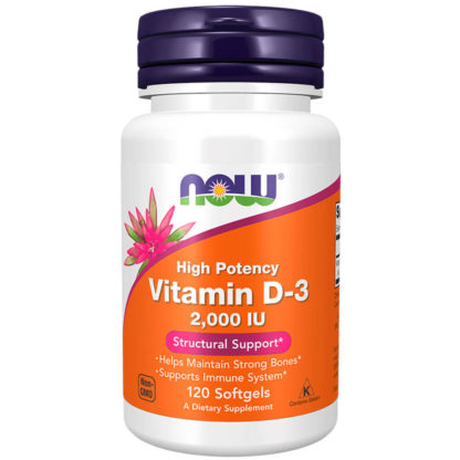 Vitamina D3 2000 UI (120 caps) Atual NOW