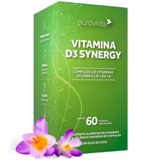 vitamina d3 synergy 60 caps puravida