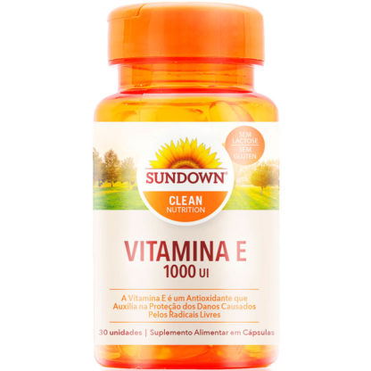 Vitamina E 1000 UI (30 caps) Sundown Clean Nutrition
