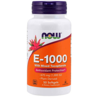 Vitamina E 1000 UI (50 caps) NOW
