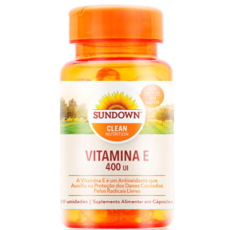 Vitamina E 400 UI (30 caps) Sundown Clean Nutrition
