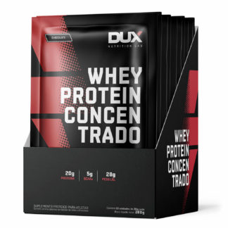 Whey Protein Concentrado (10 Sachês de 28g) Chocolate DUX