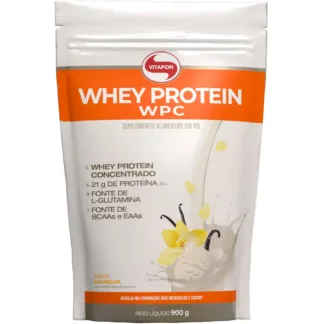 whey protein concentrado 900g baunilha vitafor