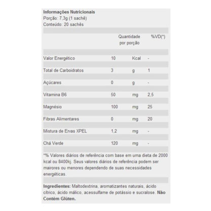 XPel (20 sachês) Tabela Nutricional MHP