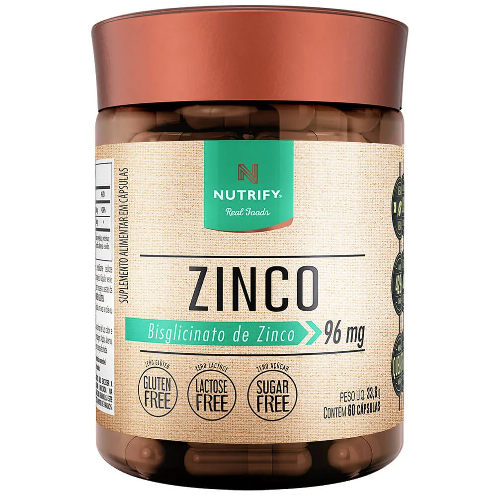 zinco quelato 60 caps nutrify