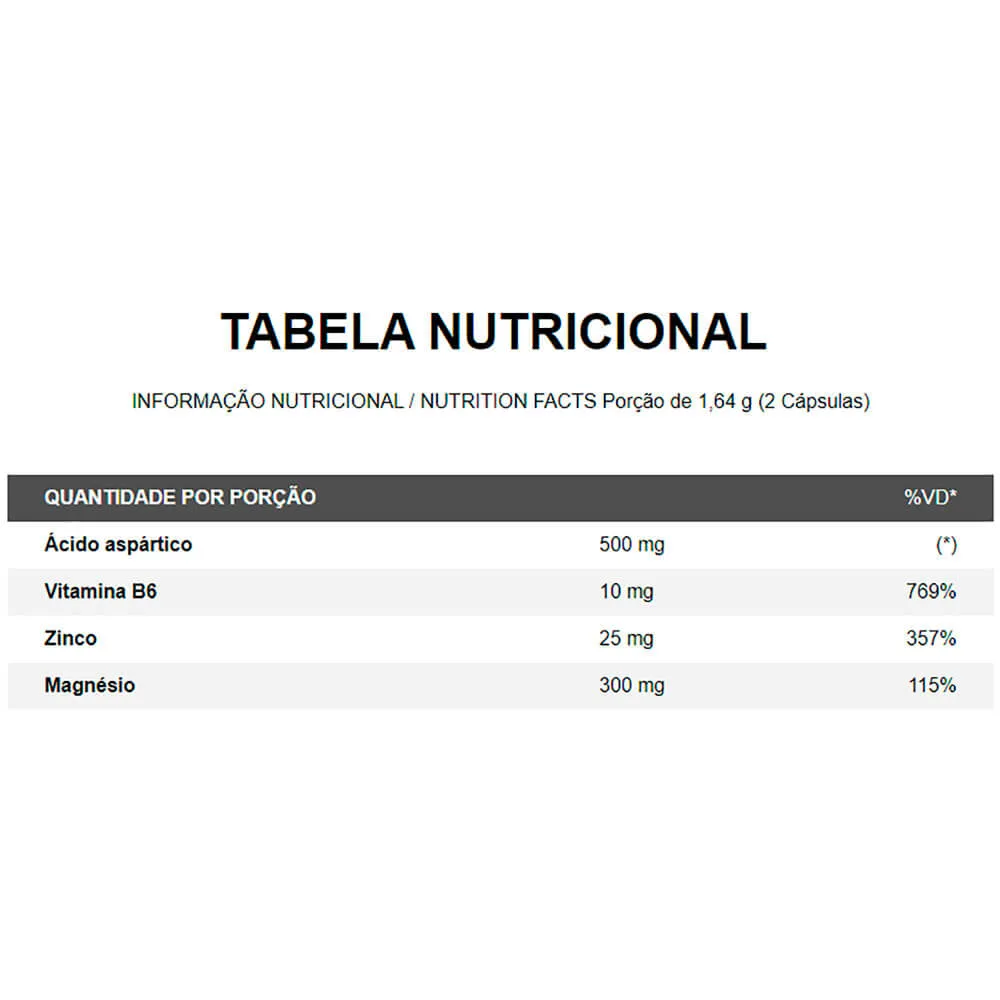 zma testo booster 60 caps integralmedica tabela